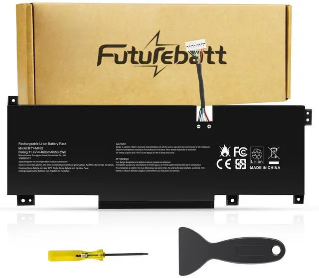Main image of Futurebatt BTY-M492 Battery Replacement for MSI WF66 WF76 11UI 11UJ Katana GF66 11UD 12UG 12UX GF76 11UE 12UD Crosshair 15 17 A11UCK A11UDK A11UEK Sword 15 A11U A11UD A11UE Pulse GL66 GL76 7506