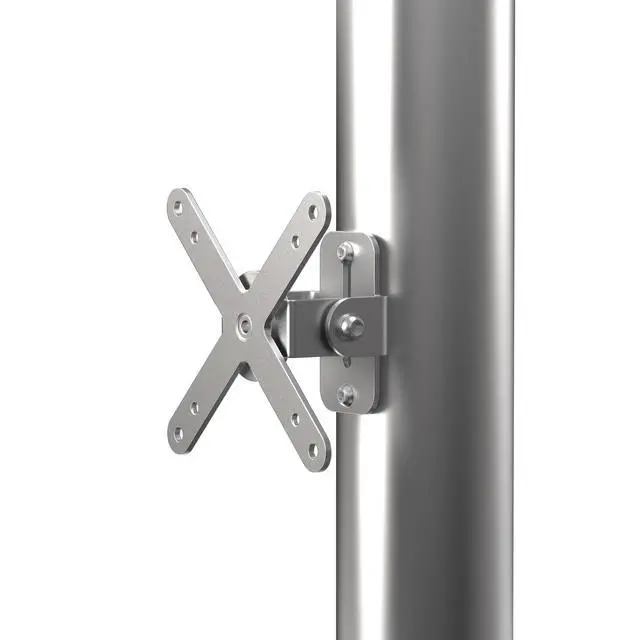 Alt view image 5 of 5 - Stainless Steel Articulating VESA Mount  CTA Low Profile & Articulating VESA 75 x 75 & 100 x 100-mm Mounting Plate for Poles, Walls, and Corners, Weight Capacity 11lbs - For TV's, Monitors & Displays