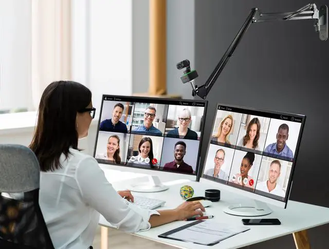 Alt view image 4 of 5 - Link-2C Webcam Wall-Mount Holder Stand Compatible with Insta360 Link 2 / Link 2C / Link PTZ 4K Webcams and X4 X3 X2 Action Cameras