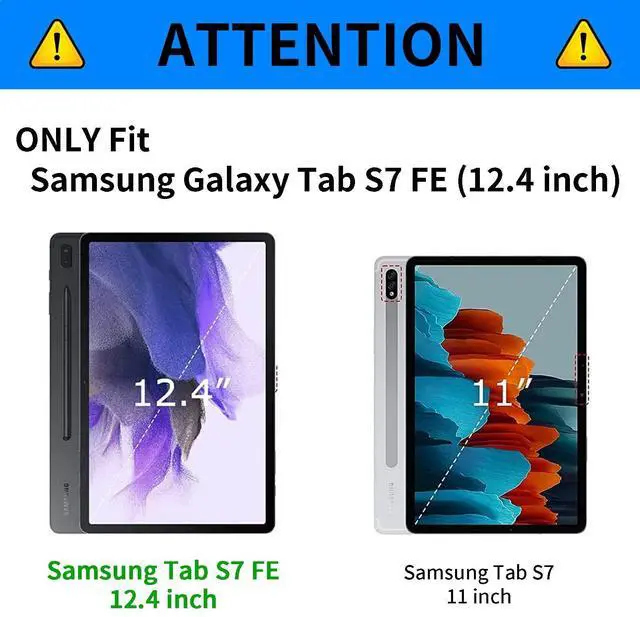 Alt view image 2 of 5 - for Galaxy Tab S7 FE 5G Case 2021 PU Leather Smart Cover with Adjustable Stand & Auto Wake/Sleep Case for Samsung Galaxy S7 FE 5G/S8 Plus/S7 Plus 12.4 inch - Blue Art Butterflies