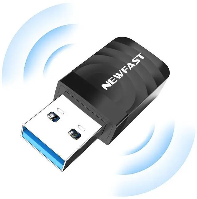 Main image of NEWFAST AC1300 Nano USB WiFi Adapter (U323), 2.4G/5G Dual Band WiFi Adapter for Desktop PC, MU-MIMO WiFi Dongle, USB 3.0, Supports Windows 11/10/8.1/8/7/XP, Mac OS 10.9-10.15