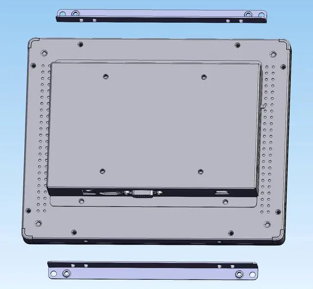 Alt view image 2 of 5 - RIUIIN 8 Inch Open Frame Capacitive Touchscreen Monitor, 1024x768 Resolution 4:3 Aspect Ratio Waterproof IP65,VESA+Panel Mount, for Kiosk, Automation, POSVendingHMI and Digital Signage 7x24h Work