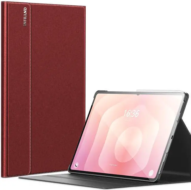 Main image of INFILAND Case for Galaxy Tab S11 Ultra 2025 14.6 Inch, Multi-Angle Stand Cover Compatible with Samsung Tab S11 Ultra 5G SM-X936B/ SM-X930 [Auto Wake/Sleep] (Red)