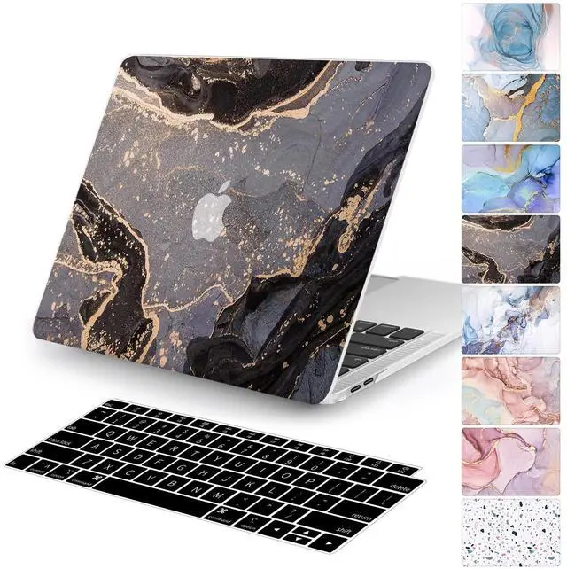 Main image of Watbro Compatible with MacBook Air 13 Inch Laptop Case 2020 2019 2018 Release A2337 M1/A2179/A1932,Colorful Marble Case with Keyboard Cover Skin for MacBook Air 2020 with Touch ID
