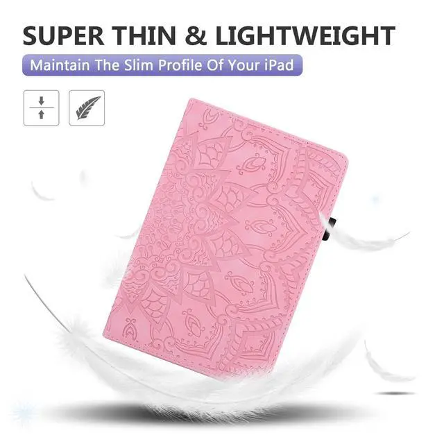 Alt view image 5 of 5 - Dteck Case for All-New Amazon Fire HD 10 and 10 Plus Tablet (13th/11th Generation, 2023/2021 Release),PU Leather Slim Folding Stand Cover with Pencil Holder Shockproof Magnetic Card Slots Shell,Pink