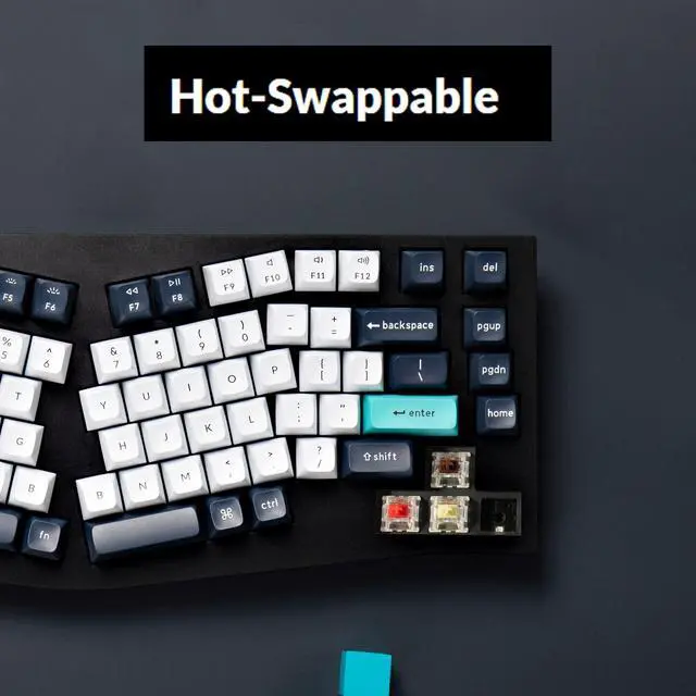 Alt view image 5 of 5 - Keychron Q10 Max Alice 75% Layout Custom Wireless Mechanical Keyboard with Knob, QMK/VIA Programmable 2.4 GHz/Bluetooth/Wired RGB Backlit Aluminum Ergonomic for Mac Windows, Gateron Brown Switch