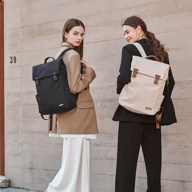 Alt view image 4 of 5 - GOLF QUALITYWomen Laptop Backpack Computer Backpacks Carry On Waterproof backpack Fits 15.6Inch Notebook Travel Commute College (Apricot)