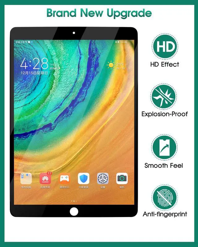 Alt view image 3 of 5 - for iPad Pro 10.5 A1701 A1709 Screen Replacement LCD Display LCD Display Matrix Touch Screen Digitizer Tablet Assembly no Home Button EMC 3140 3141