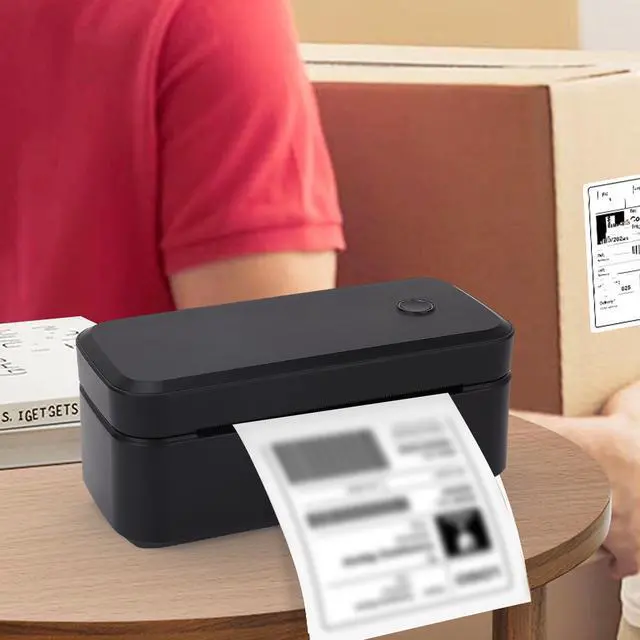 Alt view image 2 of 5 - USB 200DPI 4x6 Label Printer for iPhone PC High Speed Printing Multiple Platforms Compact Design for Small Businesses 40 110mm Print Width US