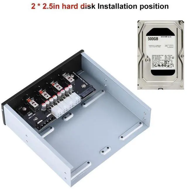 Alt view image 4 of 5 - ASHATA PH004 HDD Power Switch, 4 Hard Disk Control System, Hard Drive Selector SATA Switcher Hard Disk Power Switch for Desktop PC Computer