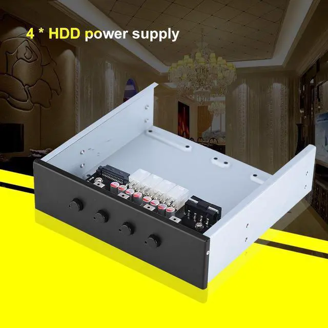 Alt view image 3 of 5 - ASHATA PH004 HDD Power Switch, 4 Hard Disk Control System, Hard Drive Selector SATA Switcher Hard Disk Power Switch for Desktop PC Computer