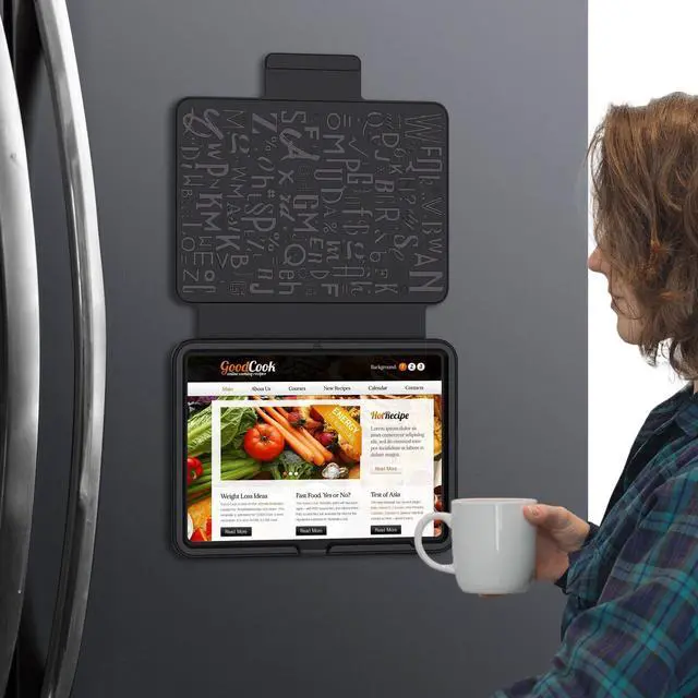 Alt view image 3 of 5 - BYCeKe Magnetic A16 Case for iPad 10.9 Inch Case iPad 11th/10th Generation(A16) Slim with Strong Magnetic Pen Holder[Auto Sleep/Wake] Cover 11th/10th Gen Absorbing Pad Stand,Card Slot,Business Black