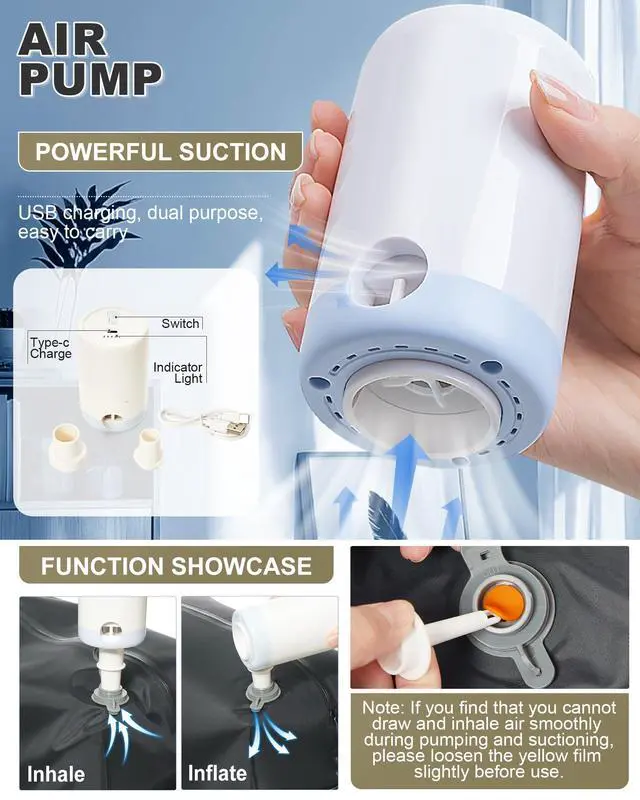 Alt view image 2 of 5 - VGCUB Small Vacuum Backpack Wravel with Electric Pump Vacpack System Storage Compression Laptop Work Business Waterproof College Bags Casual Daypack Carry on Backpacks for Women Men Khaki Upgrade