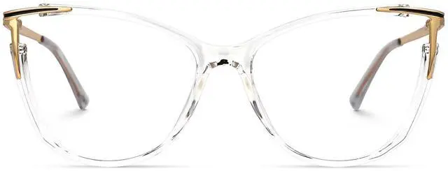 Main image of Zeelool Blue Light Blocking Glasses, Cat Eye Glasses Frame for Women Eyeglasses with Clear Lenses ZJGX368841-107B Crystal