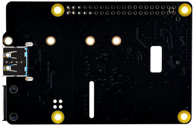 Alt view image 2 of 5 - GeeekPi M.2 NVMe SSD Plus 2.5G Ethernet Adapter for Raspberry Pi 5, W01 U2500 Hat with NVMe SSD Expansion, USB 2.5G Network Port, GPIO Header, Support M.2 NVMe M-Key 2230/2242/2260/2280 SSD
