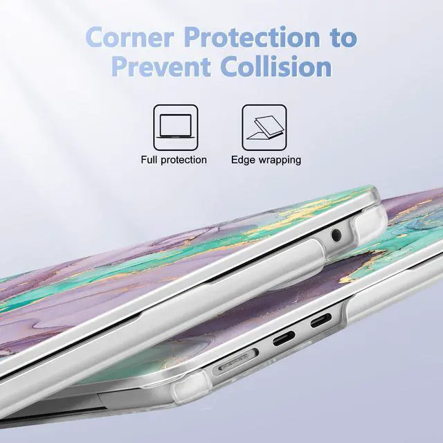 Alt view image 3 of 5 - May Chen Compatible with M4 MacBook Air 15 Inch Case 2025 2024 2023 A3241 A3114 A2941 M3 M2 with Liquid Retina Display & Touch ID, Plastic Hard Shell Cover - Artistic Painting