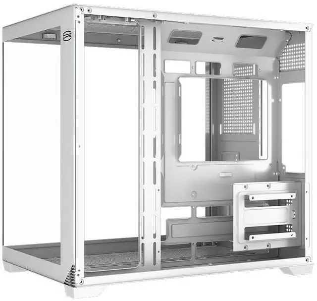 Alt view image 2 of 5 - PCCOOLER PC Case ATX Mid Tower, Tempered Glass & Mesh Front, High Airflow, E-ATX/ATX/Micro-ATX/ITX Support, 360mm Radiator Support, Tool-Free Design  White (C3T700 No Fans Included)