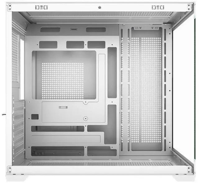 Alt view image 3 of 5 - PCCOOLER PC Case ATX Mid Tower, Tempered Glass & Mesh Front, High Airflow, E-ATX/ATX/Micro-ATX/ITX Support, 360mm Radiator Support, Tool-Free Design  White (C3T700 No Fans Included)