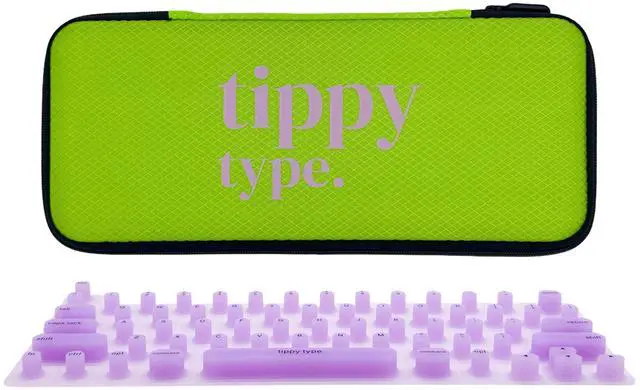 Main image of TIPPY TYPE Raised Keyboard Cover for Long Nails - Fits MacBook Pro & Air, iPad 13", & Magic Keyboard (No Numpad) -Silicone -The Original -Comfortable Typing, Quiet, Nail Protection (Violet Haze)