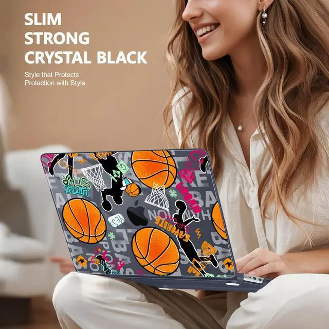 Alt view image 4 of 5 - May Chen Compatible with M4 MacBook Air 15 inch Case 2025 2024 2023 A3241 A3114 M3 A2941 M2 with Liquid Retina Display & Touch ID, Plastic Hard Shell with Keyboard Cover - Boy Baseball