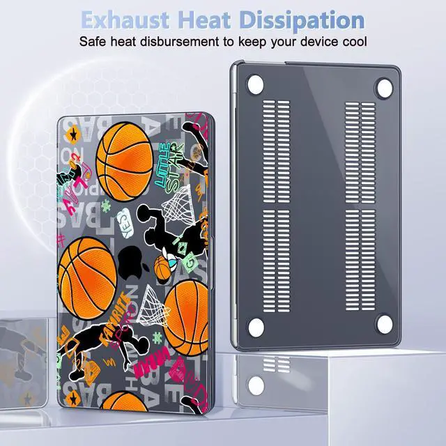 Alt view image 5 of 5 - May Chen Compatible with M4 MacBook Air 15 inch Case 2025 2024 2023 A3241 A3114 M3 A2941 M2 with Liquid Retina Display & Touch ID, Plastic Hard Shell with Keyboard Cover - Boy Baseball