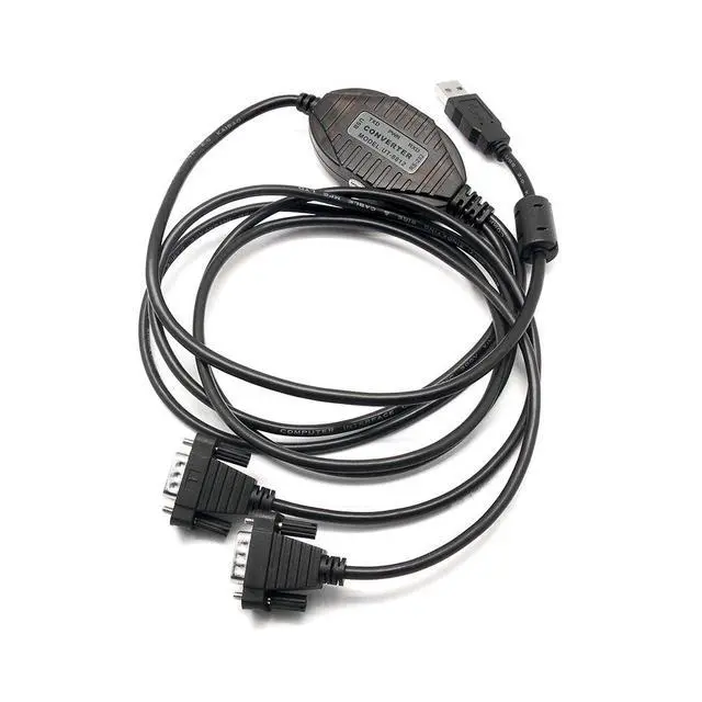 Alt view image 2 of 5 - UOTEK USB to 2 Ports RS232 Converter Adapter, DB9 pin Adopts UK FTDI Chipset, Win XP/Vista/7/8/10/CE/Mac/Linux Supports 4.9ft Length UT-8812