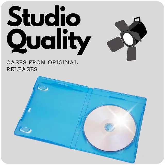 Alt view image 2 of 5 - Original Single Blu Ray Cases (12 Value Pack)  Studio Quality Replacement Blu-ray Boxes | 1 Disc Storage Case | 12MM Standard Size | Eco-Friendly Blue Ray Cases