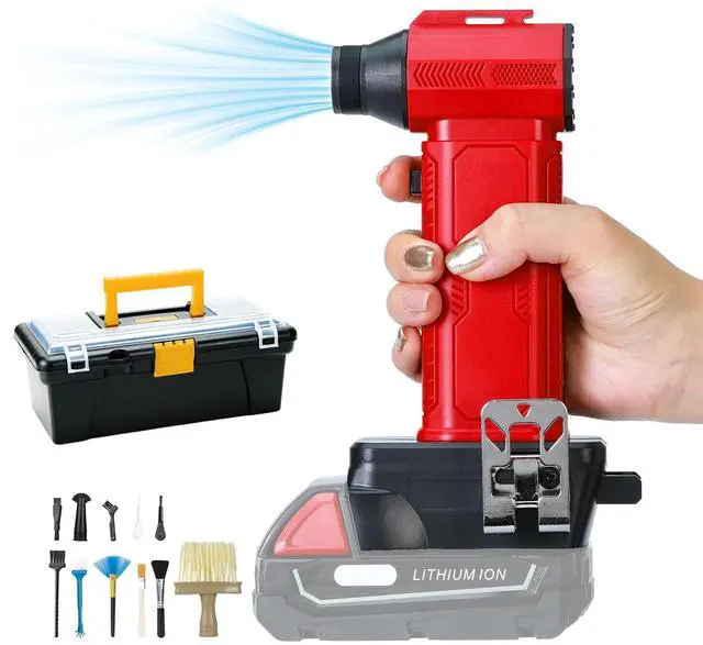 Main image of Compressed Air Duster Cordless Dust Blower for Milwaukee 18V Battery, 130000RPM Brushless Turbo Fan Handheld Mini Jet Dry Blower for Keyboard Car Camping Workshop Home Cleaning(Battery Not Included)