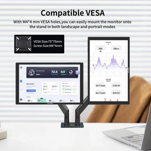 Alt view image 5 of 5 - FEELWORLD D10 10.1inch 1920x1200 Portable Touchscreen HDMI Monitor with Build-in Speakers 75mm Vesa,Image Flip Portable External Monitor Compatible for for PC, Camera, Game Console