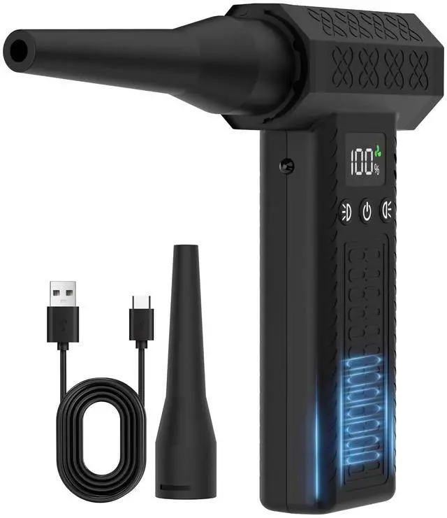 Main image of TSESSUE Compressed Air Duster - Super Power Mini Cordless Blower, 3-Speed Adjustment for Keyboard, Car, Home & Office Cleaning | Portable Gift for Men