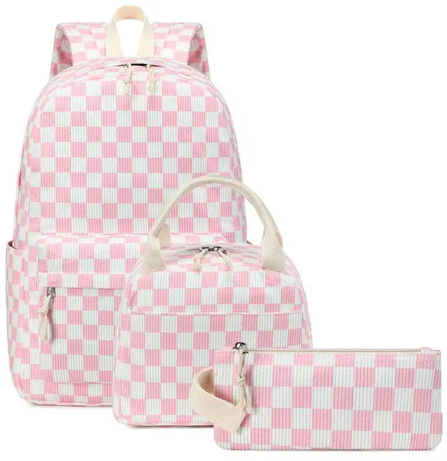 Main image of Bluboon School Backpack Set Girls Womens Laptop Bookbag Casual Daypack Fits 15 inch Laptop with Lunch Tote Bag and Pencil Bag