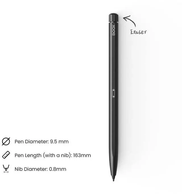 Alt view image 2 of 5 - BOOX Magnetic Pen2 Pro with Ereaser DO NOT USE ON Tab X C Go Color 7 Gen II Go 7