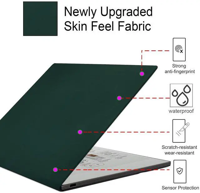 Alt view image 3 of 5 - UMUBUHOMS Magnetic Case for 11.8'' Remarkable Paper Pro, Lightweight Book Folio Cover for Remarkable Paper Pro Color Tablet 2024 Released with Auto Wake/Sleep (Green)