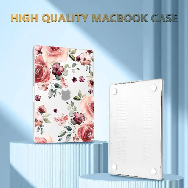 Alt view image 4 of 5 - CISSOOK Matte Frosted Floral Hard Shell Case for MacBook Pro 14 Inch 2025 2024 2023 2021 Release Model M5 M4 M3 M2 M1, Case for MacBook Pro 14" with Touch ID