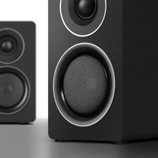 Alt view image 3 of 5 - ZQMMSPK Computer Speakers with Subwoofer, 2.1 Gaming Speaker System for Desktop PC, 6.5" Deep Bass, Bluetooth 5.3, AUX/RCA/Optical/Coaxial, Surround Sound for PC/Monitor/TV - Black