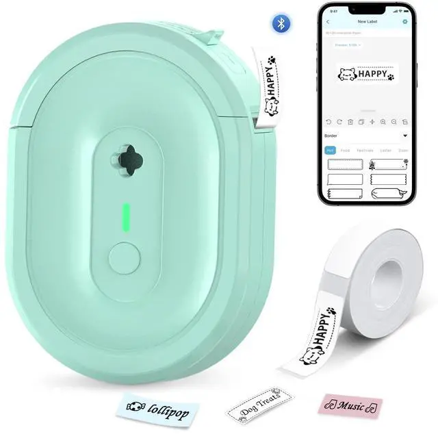 Main image of Anycash Label Maker Machine with Tape, N12 Bluetooth Mini Label Printer, Portable Thermal Stickers Label Makers Wireless Labeler for Home Office School Kids Items Organization