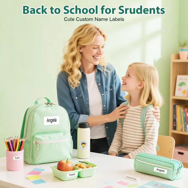 Alt view image 2 of 5 - Anycash Label Maker Machine with Tape, N12 Bluetooth Mini Label Printer, Portable Thermal Stickers Label Makers Wireless Labeler for Home Office School Kids Items Organization