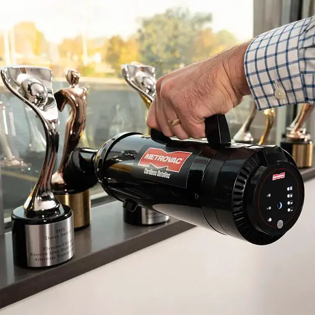 Alt view image 2 of 5 - METROVAC Cordless DataVac IT Vacuum - 250W DC Motor - Rechargeable Handheld Cleaner with Powerful Air Blast & Accessories