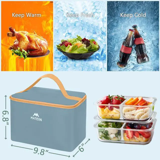 Alt view image 5 of 5 - MATEIN Rolling Teacher Tote Bag, 15.6 Inch Rolling Briefcase for Women with Wheels & Detachable Cart, Roller Laptop Bag on Wheels with Insulated Lunch Box for College Business Office, Blue