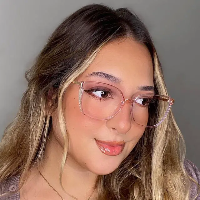 Alt view image 3 of 5 - Zeelool Blue Light Blocking Glasses, Cat Eye Glasses Frame for Women Fashion Eyeglasses with Anti UV Glare & Eyestrain Lens Rodz ZTX548130-07B