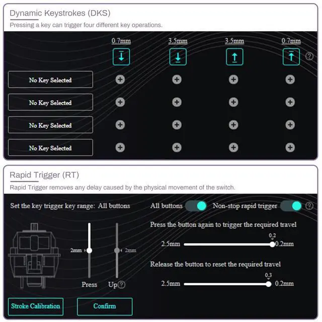 Alt view image 4 of 5 - Akko Magnetic Switches Rapid Trigger Gaming Keyboard, MOD007B HE PC World Tour Tokyo Wired/Wireless 75% 8k Polling Rate Mechanical Keyboard with Knob, RGB Backlit (Kailh Sakura Pink Magnetic Switch)