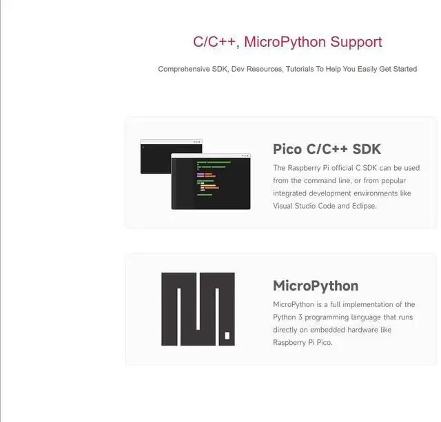 Alt view image 3 of 5 - 2 PCS Pre-soldered Raspberry Pi Pico 2 Microcontroller Development Board with Header Based on Official RP2350 Chip,Dual-core and Dual-Architecture Design