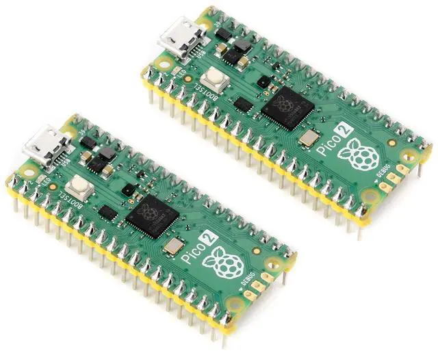 Main image of 2 PCS Pre-soldered Raspberry Pi Pico 2 Microcontroller Development Board with Header Based on Official RP2350 Chip,Dual-core and Dual-Architecture Design