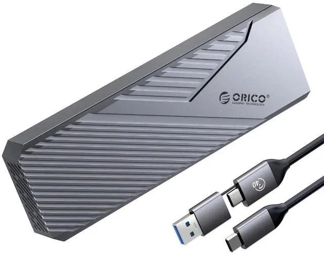 Main image of ORICO 40Gbps M.2 NVMe SSD Enclosure with Built-in Cooling Fan, Aluminum External NVMe Case Supports M Key PCIe 4.0 Drive, Compatible with Thunderbolt 3/4, USB4/3.2/3.1/3.0 Interface- CNM2