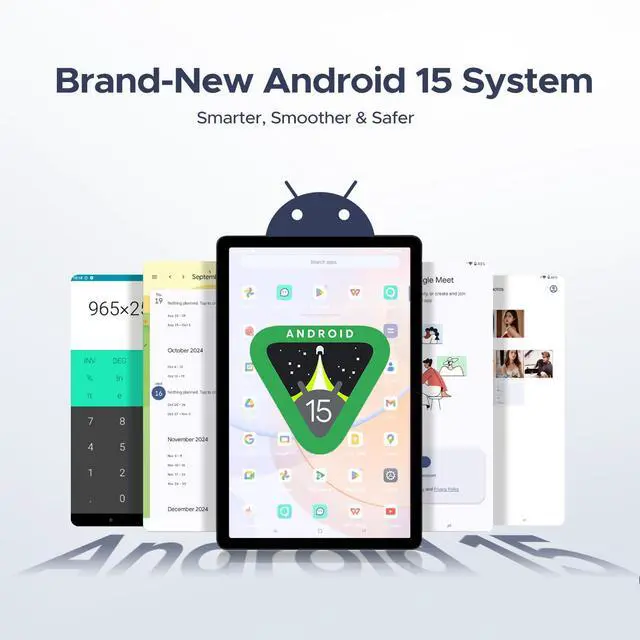 Alt view image 3 of 5 - DOOGEE U10(2025) 10 inch Tablet with Keyboard, Android 15 Tablet 16GB+128GB/2TB Expand, 2.0GHz Quad Core Gaming Tablets,5060mAh,1280x800 IPS HD Touchscreen,WiFi 6,Dual Camera,BT5.0,Widevine L1,Gray