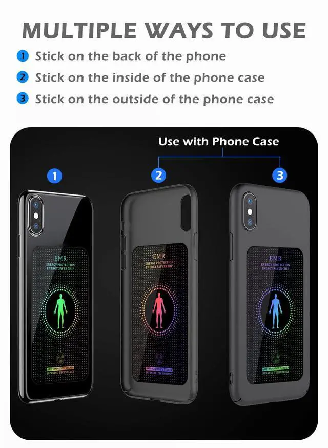 Alt view image 3 of 5 - Stickers for Cell Phones/Laptops/Tablets/All Devices, Large Area Protection, [Trimmable], [Reusable], Suitable for Anyone, 4.2 x 2.4 x 0.015 inches - (10 Pcs)