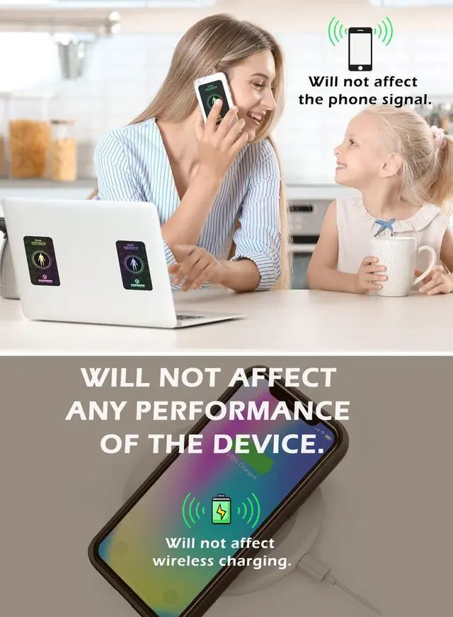 Alt view image 4 of 5 - Stickers for Cell Phones/Laptops/Tablets/All Devices, Large Area Protection, [Trimmable], [Reusable], Suitable for Anyone, 4.2 x 2.4 x 0.015 inches - (10 Pcs)