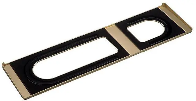 Alt view image 2 of 4 - CraftMaster Union Tray for Apple Magic Keyboard and Apple Magic Trackpad 2 - Metal Dock Stand Controls Your iMac or Laptop Remotely, Premium Home and Office Accessory - Gold