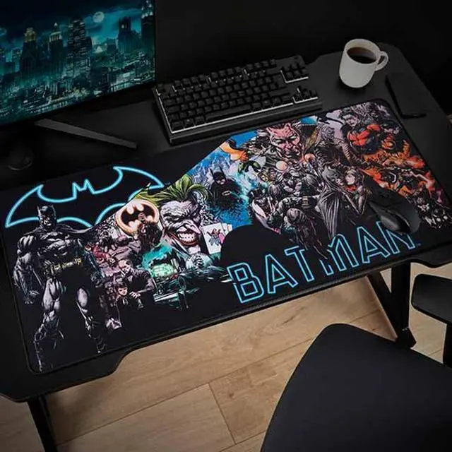 Alt view image 3 of 5 - DC Comics Batman XXL Mouse Pad 35 in x 15.7 in - Gift Batman Gaming Desk pad 90 cm x 40 cm - Official Licensed