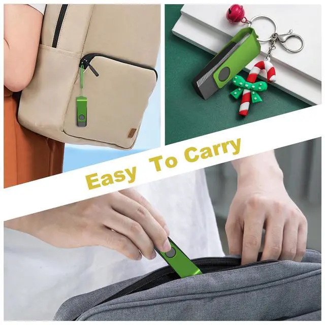 Alt view image 3 of 5 - 64GB USB Flash Drive 20PACK AGECASH Thumb Drive Bulk USB 2.0 Flash Drives Multi Pack Green Swivel 64GB USB Memory Stick Zip Drive Pendrive with Labels & Lanyards, USB Jump Drive Pack for Data Storage